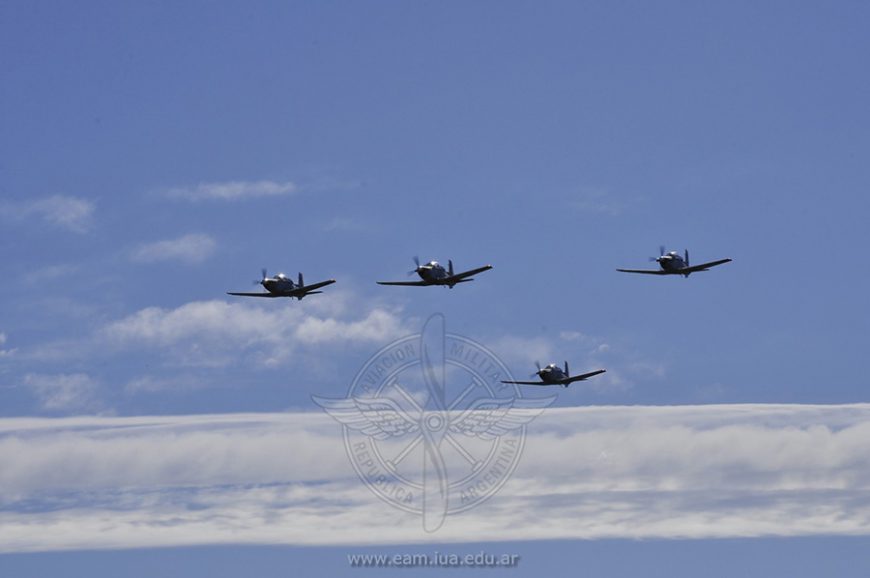 Recepción de los Texan II en la EAM