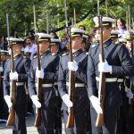 Cadetes de 1° Año en la ceremonia de Jura a la Bandera