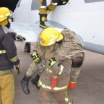 Transporte de herido en accidente de aeronave