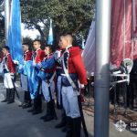 Ceremonia 9 de Julio en Río Tercero - Izamiento de Bandera