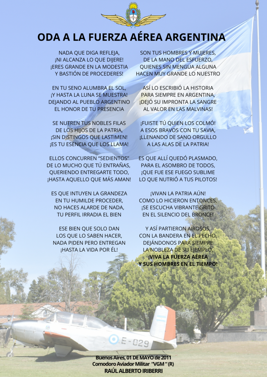 ODA A LA FUERZA AÉREA ARGENTINA