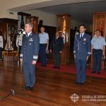 El Brig. BRUN saluda a los presentes en la ceremonia.