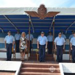 Autoridades presentes en la ceremonia Despedida de la Delegación 53º Viaje Final de Instrucción.