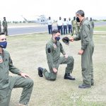 Tradicional bautismo a los Oficiales cursantes del 1° Vuelo Solo.