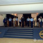 Palco de autoridades en la ceremonia.