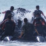 cadetes en maniobra