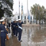Cadetes en Izamiento Pabellón Nacional - Plaza San Martín