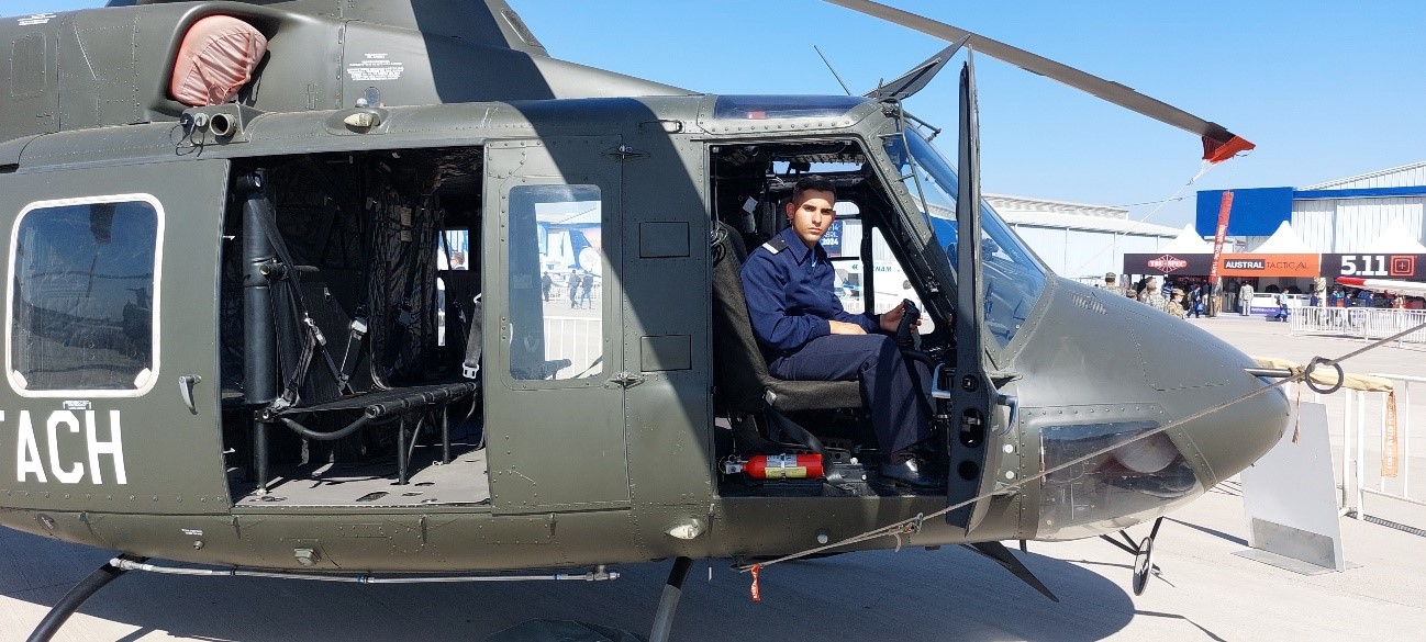 Fotografía tomada el día 7 de abril de 2022, en FIDAE