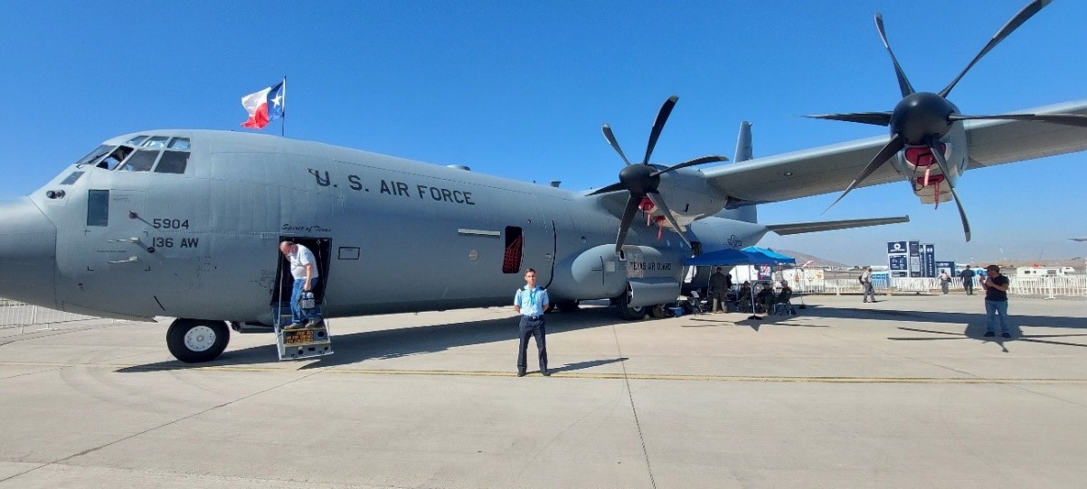 Fotografía tomada el día 7 de abril de 2022, en FIDAE